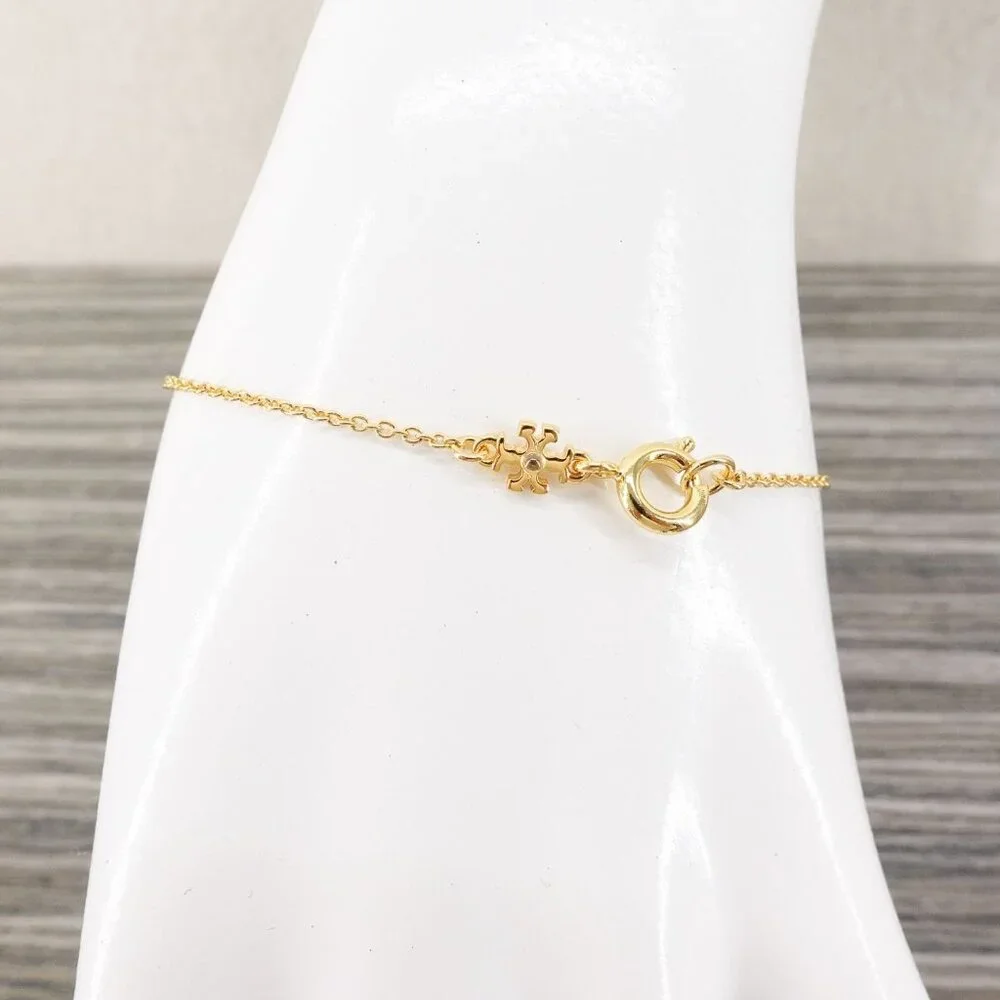 Tory Burch Miller Pave Chain Bracelet Gold OS - Picture 5 of 10